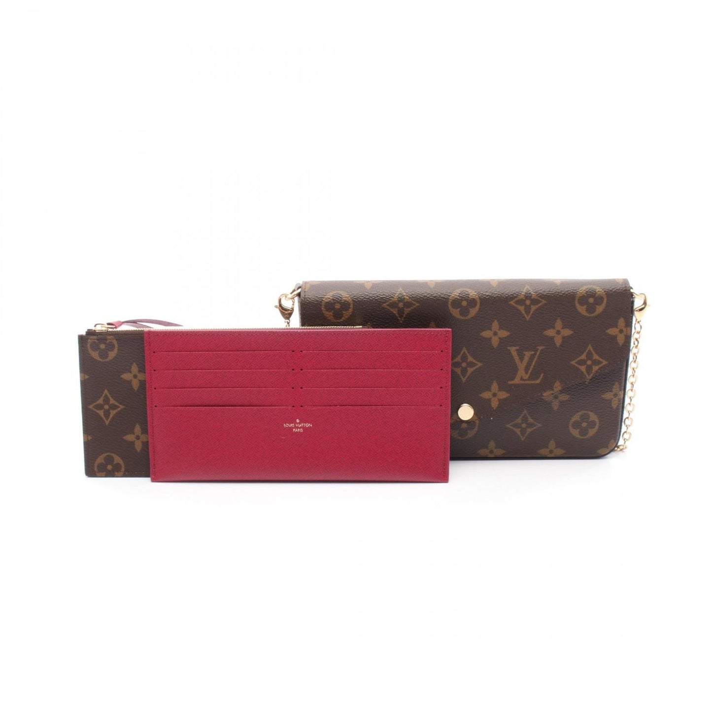Louis Vuitton Pochette Felicie Shoulder Bag - Fuchsia/Brown