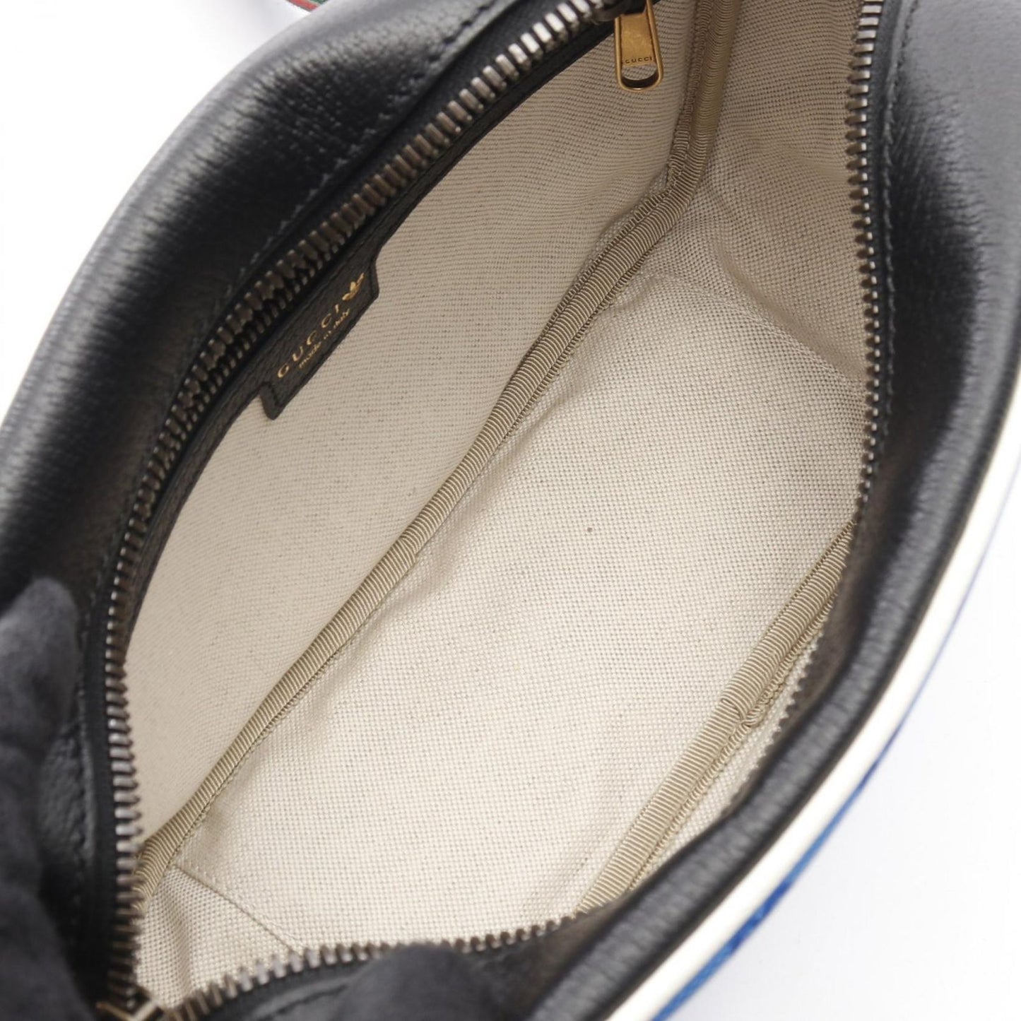 GUCCI x adidas GG Crystal Shoulder Bag - Blue/Black PVC Canvas