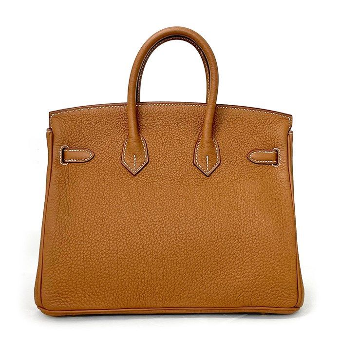 HERMES Birkin 25 Handbag - Gold Togo Leather, 2022 Edition