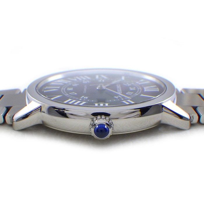 Cartier Ronde Solo WSRN0023 Automatic Watch - Navy Dial, Roman Numerals