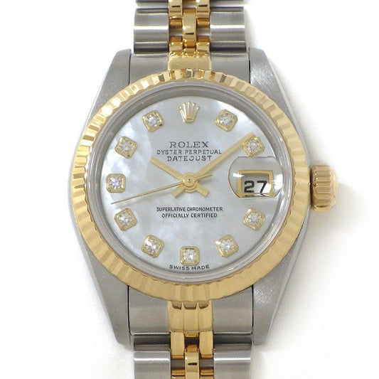 Rolex Datejust 79173NG - 2001, Diamond Index, White Shell Dial