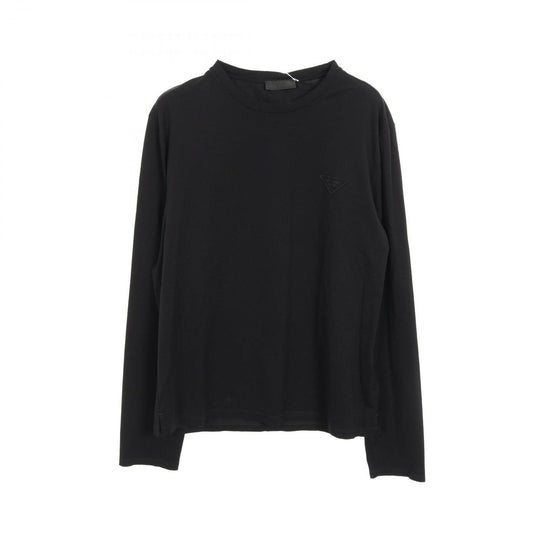 PRADA Black Cotton T-Shirt UJL159 - Timeless Elegance