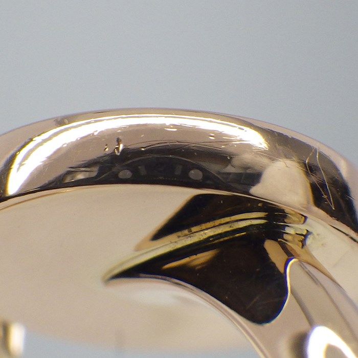 Louis Vuitton Monogram Blossom Mini Ring with Diamond in K18 Pink Gold