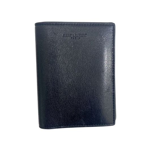 Saint Laurent Black Leather Card Case - Timeless Elegance