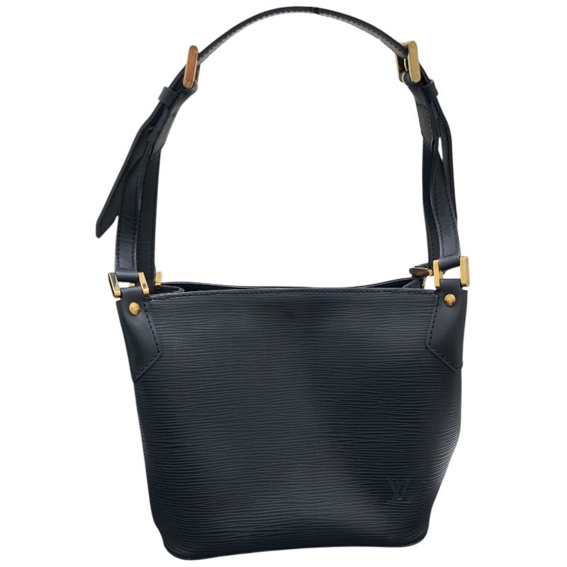 Louis Vuitton Mandara PM Handbag - Black Epi Leather with Gold Hardware