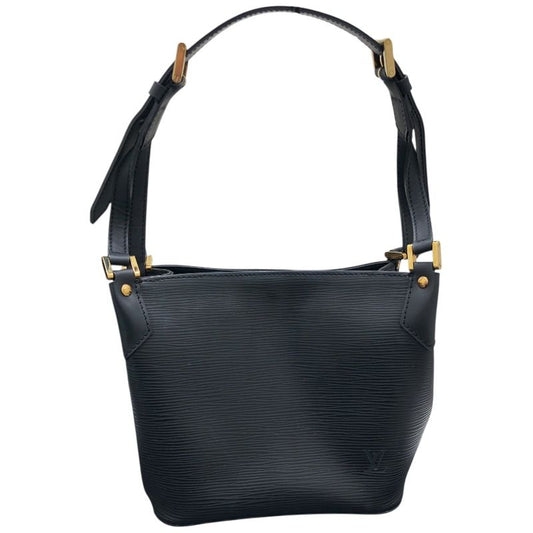 Louis Vuitton Mandara PM Handbag - Black Epi Leather with Gold Hardware