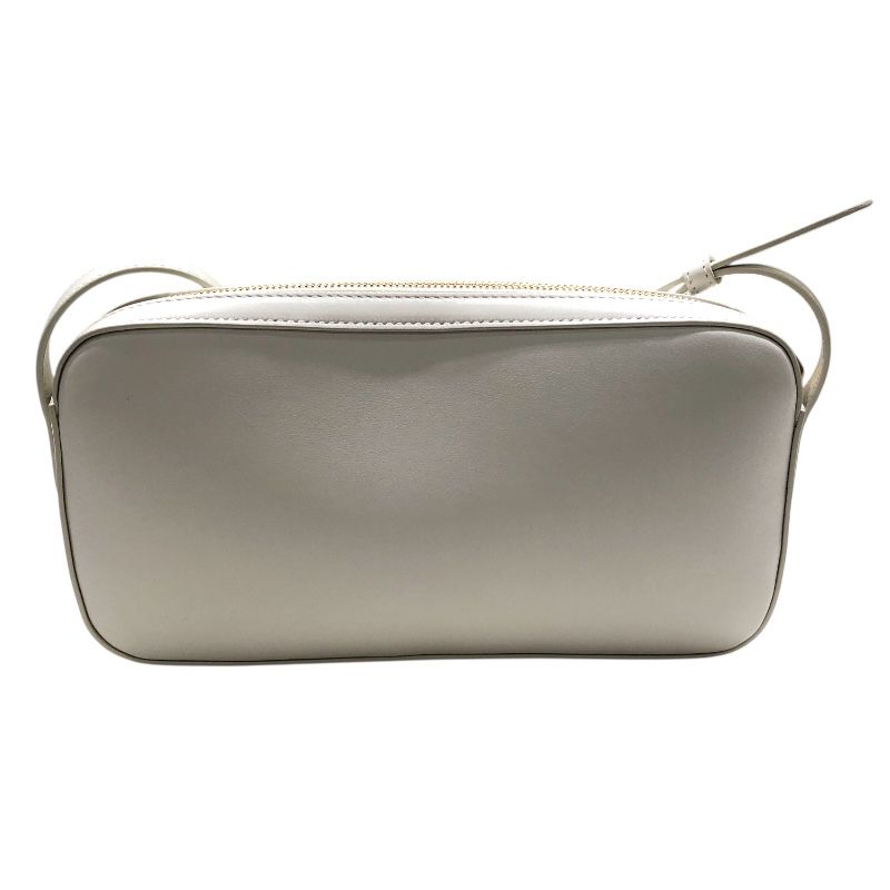CELINE Quiltrionf Camera Bag in White & Gold Hardware