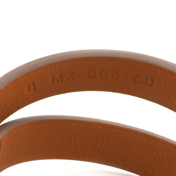 HERMES Mini Kelly Double Tour Bracelet in Mauve Pearl - 2023 Edition