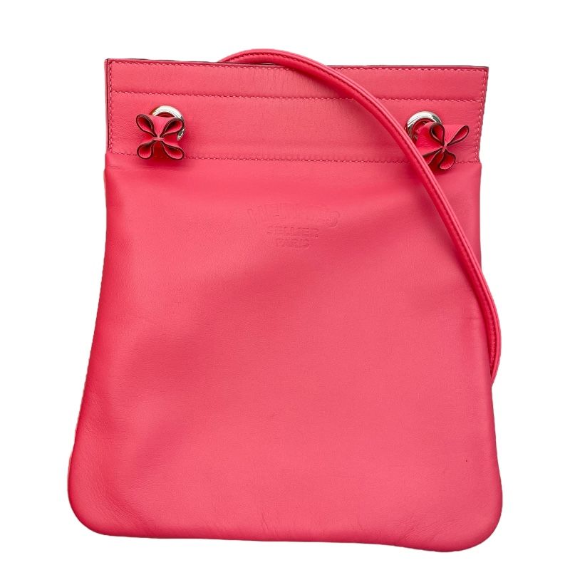 HERMES Aline Mini Shoulder Bag in Rose Azalee with Silver Hardware