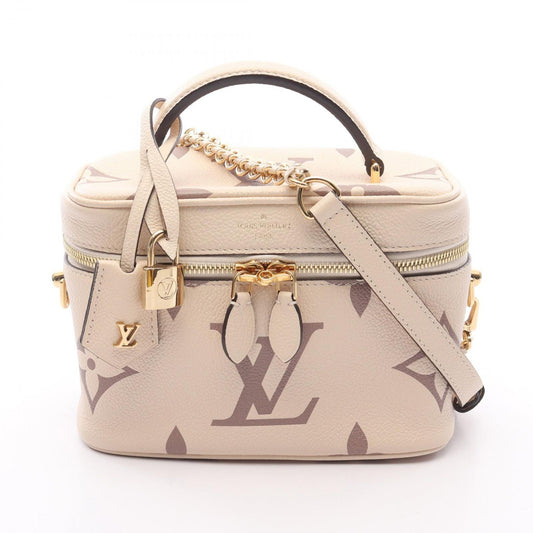 Louis Vuitton Vanity PM Handbag - Exquisite Beige Leather