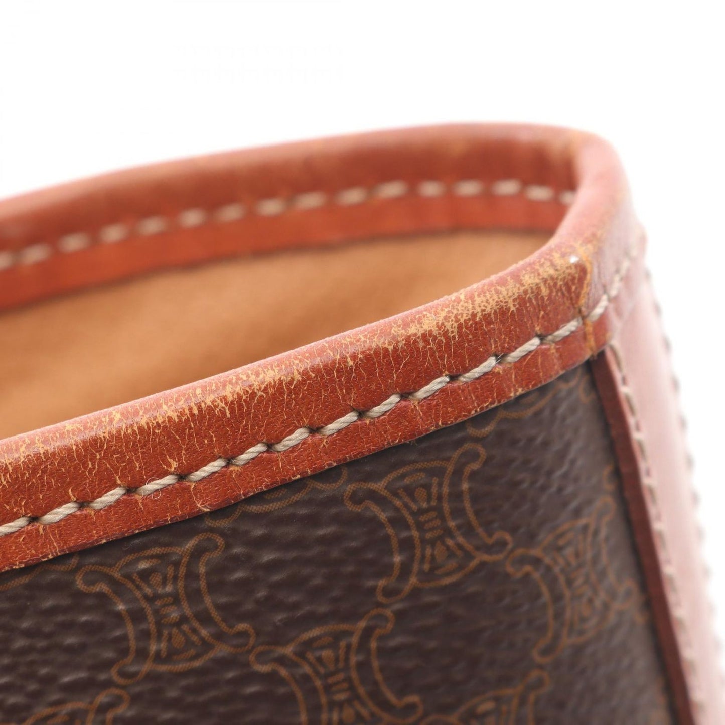 CELINE Macadam Brown Tote Bag - Timeless Elegance