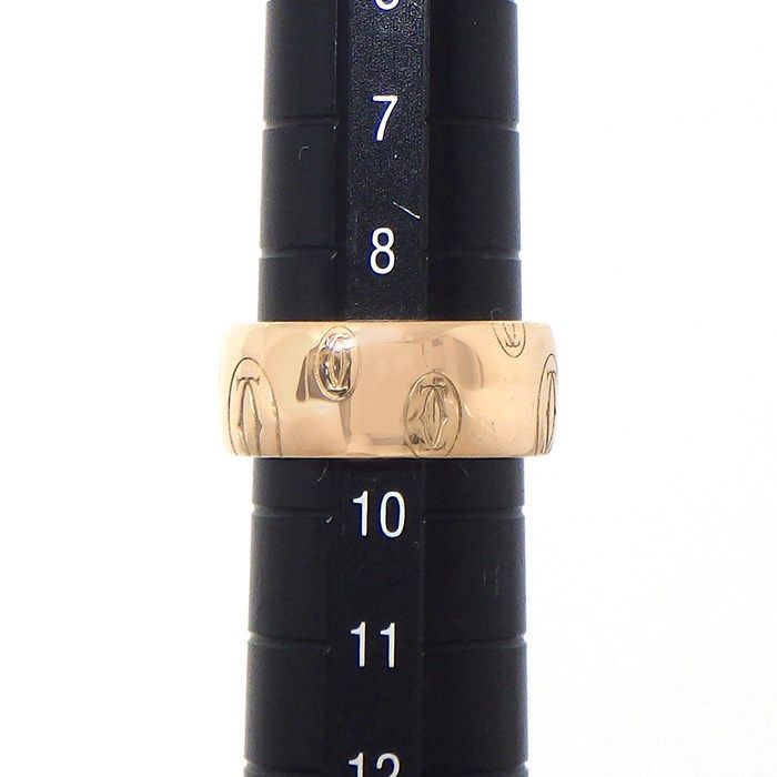 Cartier Happy Birthday LM C2 2C Logo K18PG Ring - Size 9
