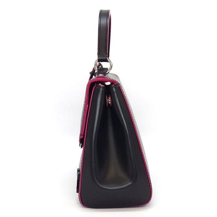 Louis Vuitton Cluny BB Handbag in Black & Pink Epi Leather