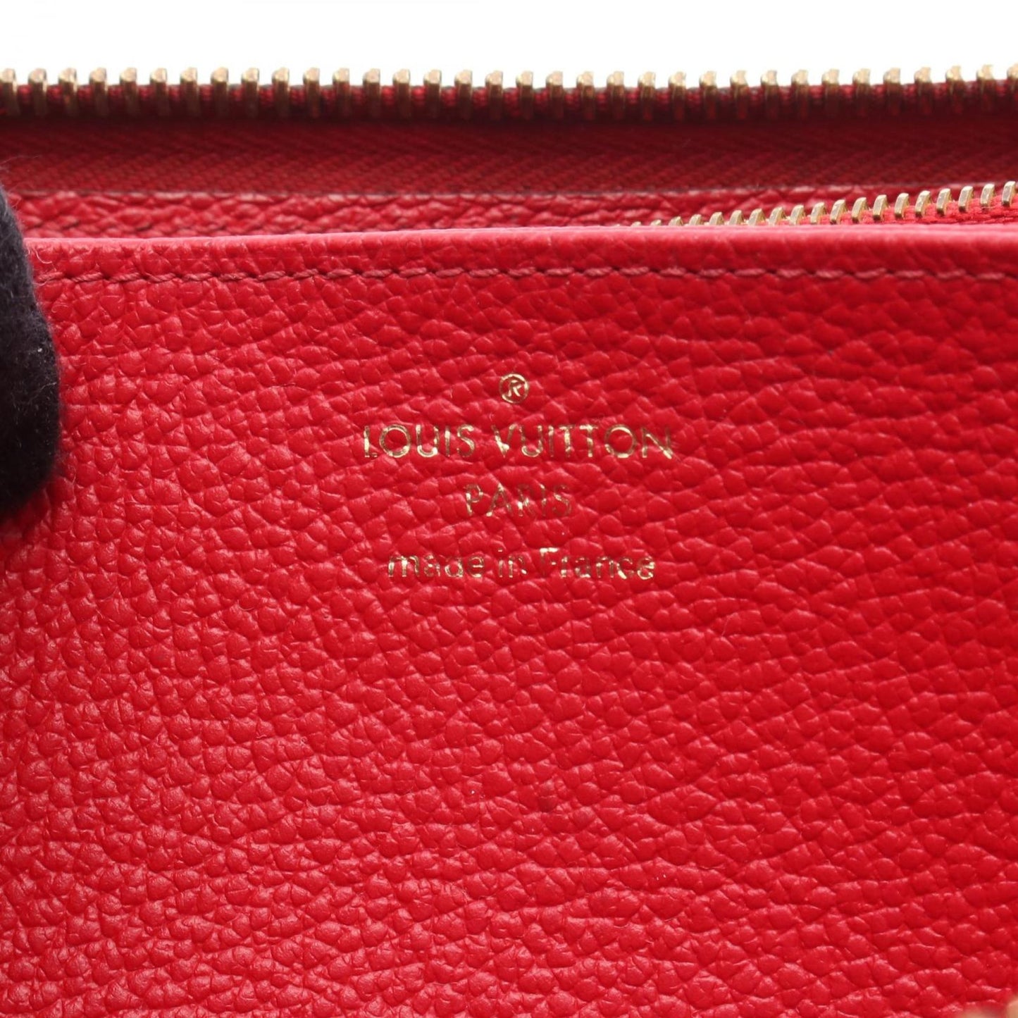 Louis Vuitton Zippy Wallet in Garnet Monogram Empreinte Leather