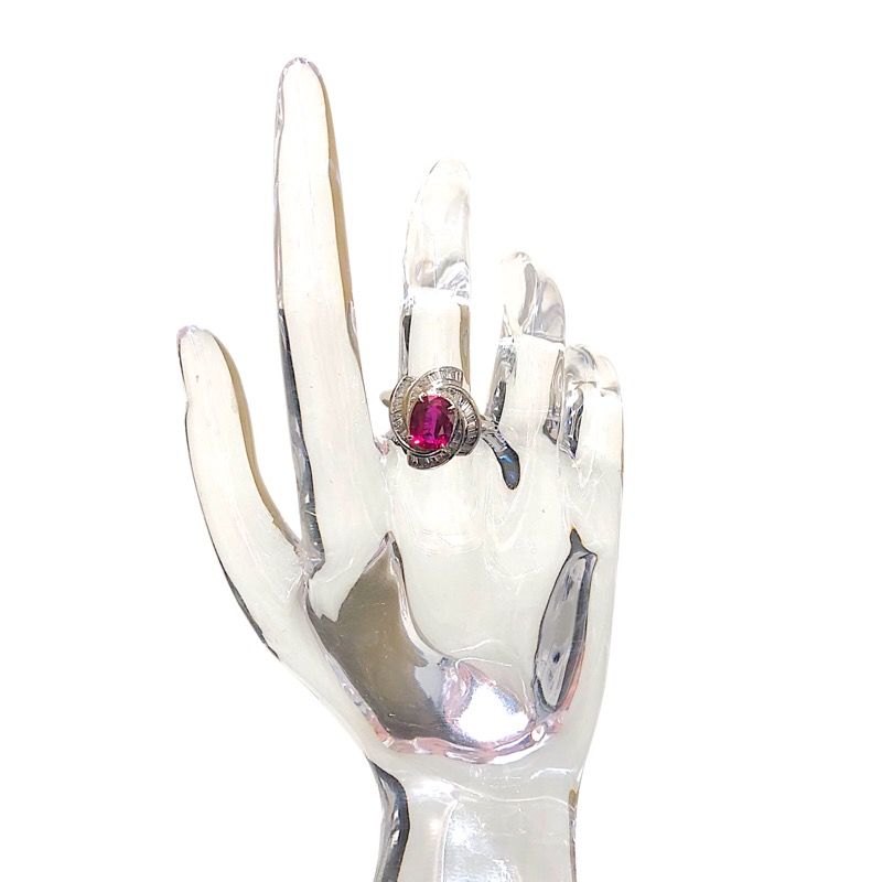 TASAKI Platinum 900 Ruby and Diamond Ring - Exquisite Craftsmanship