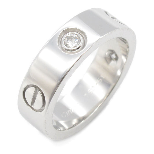 Cartier Love Ring 3PD K18WG Diamond - Timeless Elegance