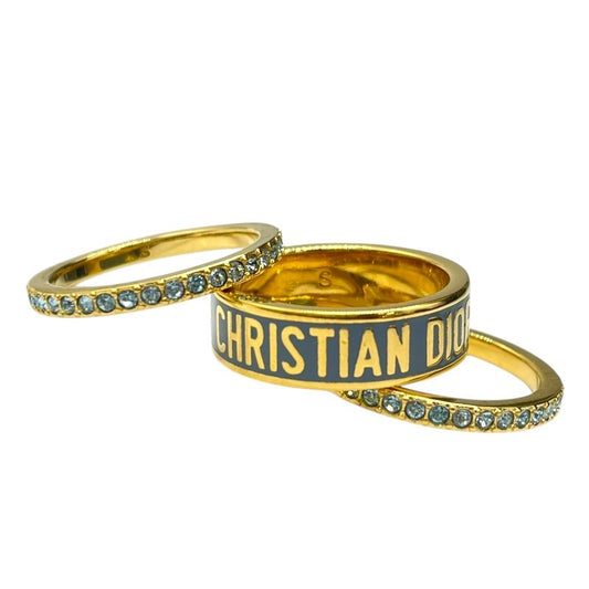 Christian Dior Code Triple Ring in Gold and Blue - Exquisite Craftsmanship