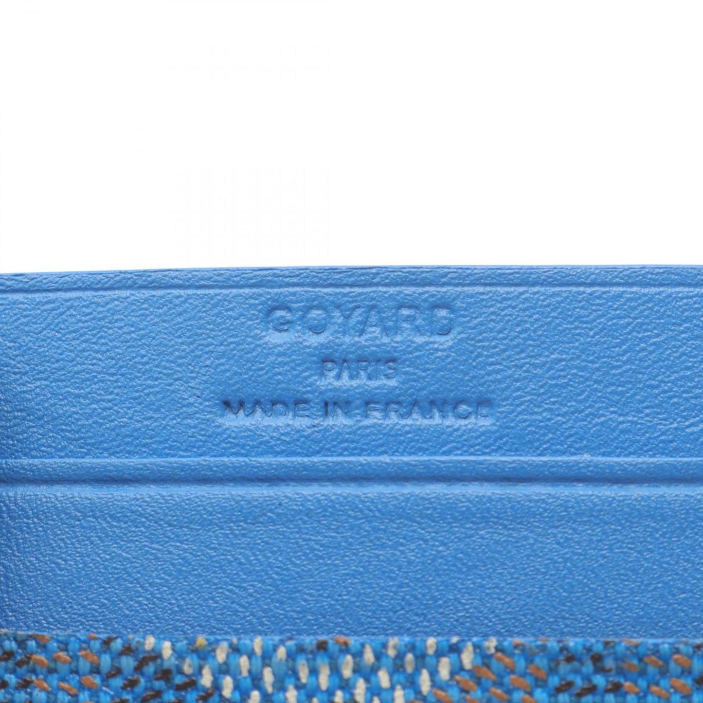 GOYARD Saint Sulpice Card Case in Blue Leather - Exquisite Craftsmanship