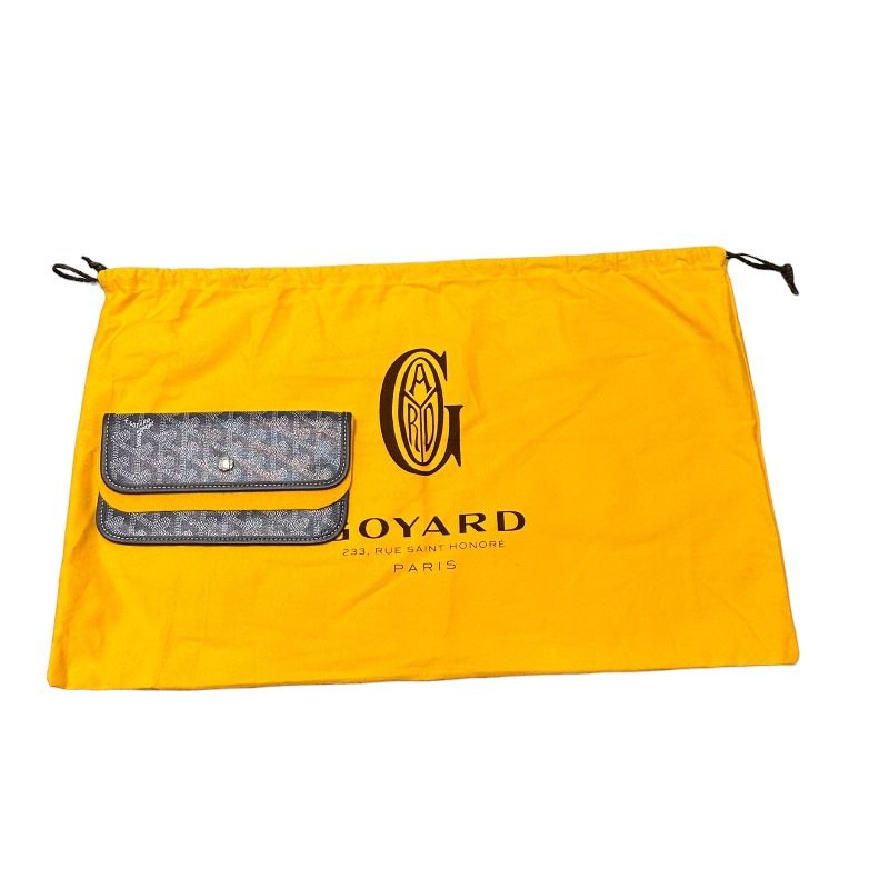 GOYARD Saint Louis PM Handbag in Gray Goyardine Canvas