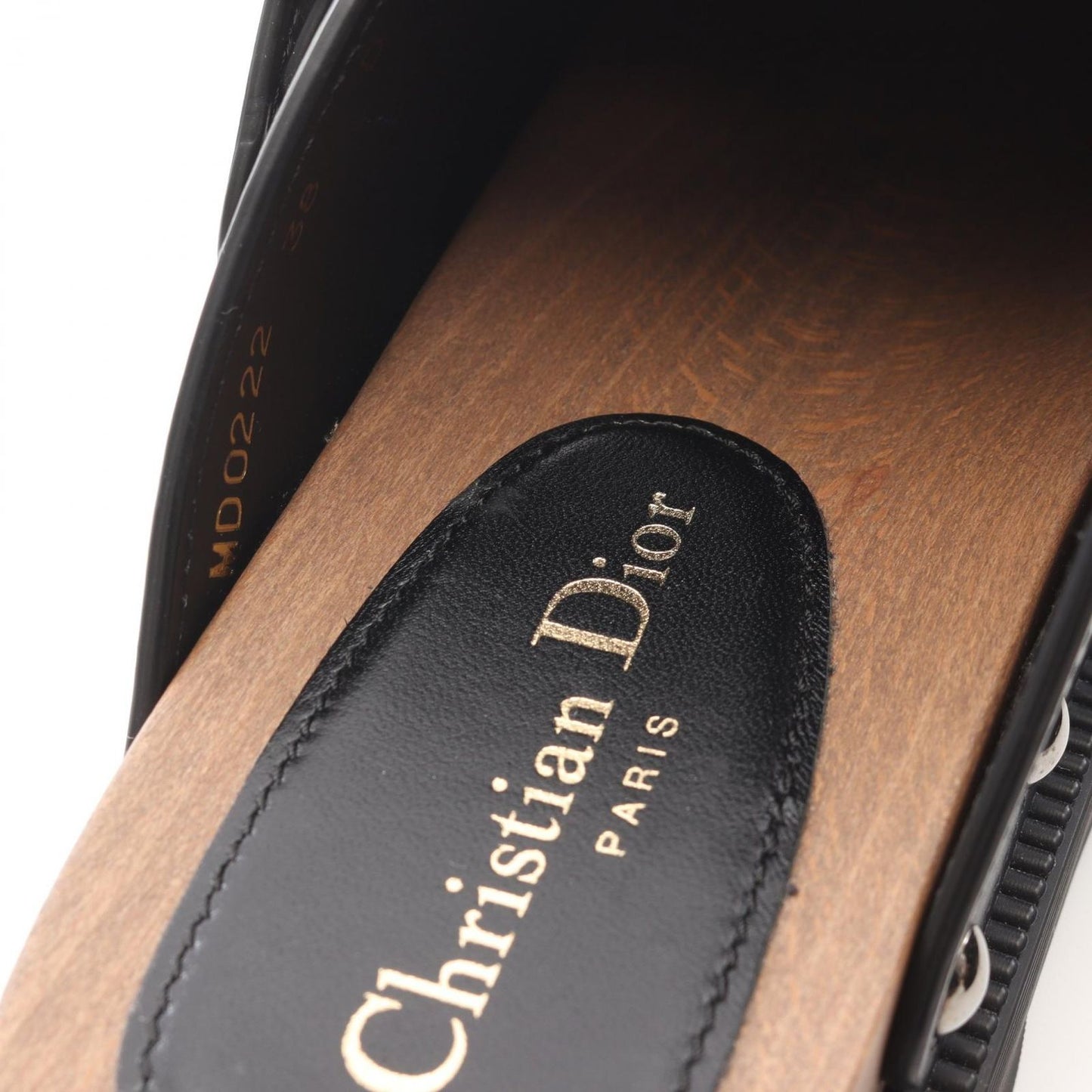 Dior Quake Clog Sandals in Black Leather - Size 38