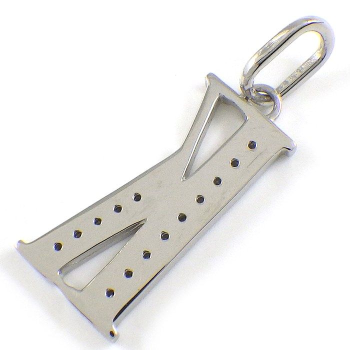 Exquisite Diamond Initial K Pendant in Platinum - 0.12ct