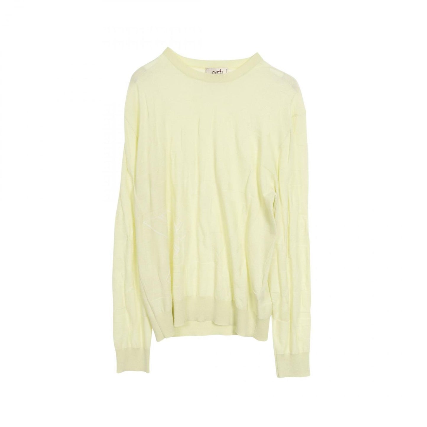 HERMES Wool Knit Sweater - Exquisite Green Knitwear for Men