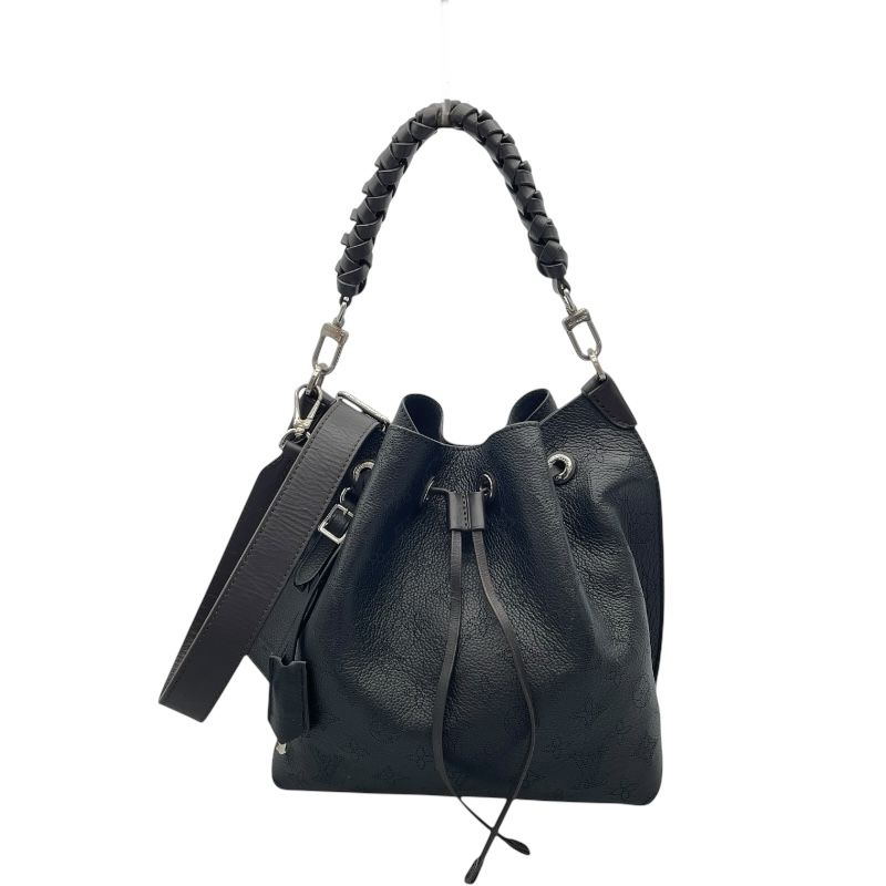 Louis Vuitton Murié Noir Mahina Leather Shoulder Bag - Exquisite Craftsmanship