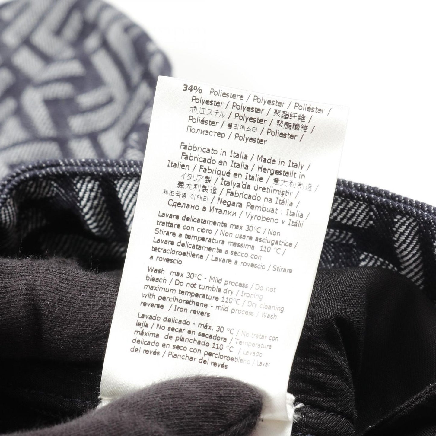 FENDI Zucchino Denim Pants in Navy - Size 32