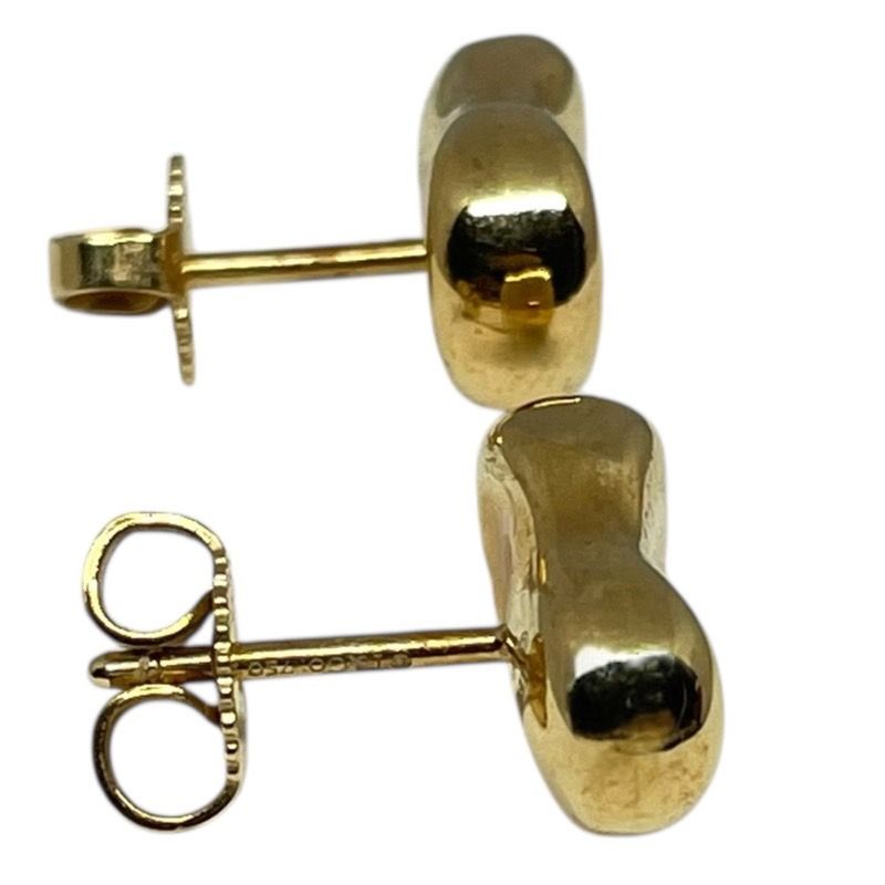 Tiffany & Co. 750YG Bean Earrings - Exquisite Luxury