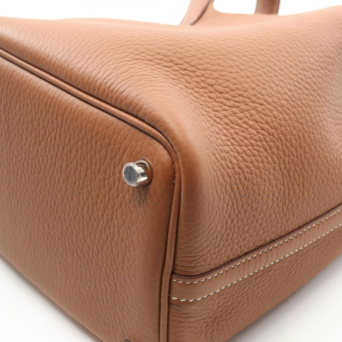 HERMES Picotin Lock PM Handbag in Gold Leather - Unused Luxury