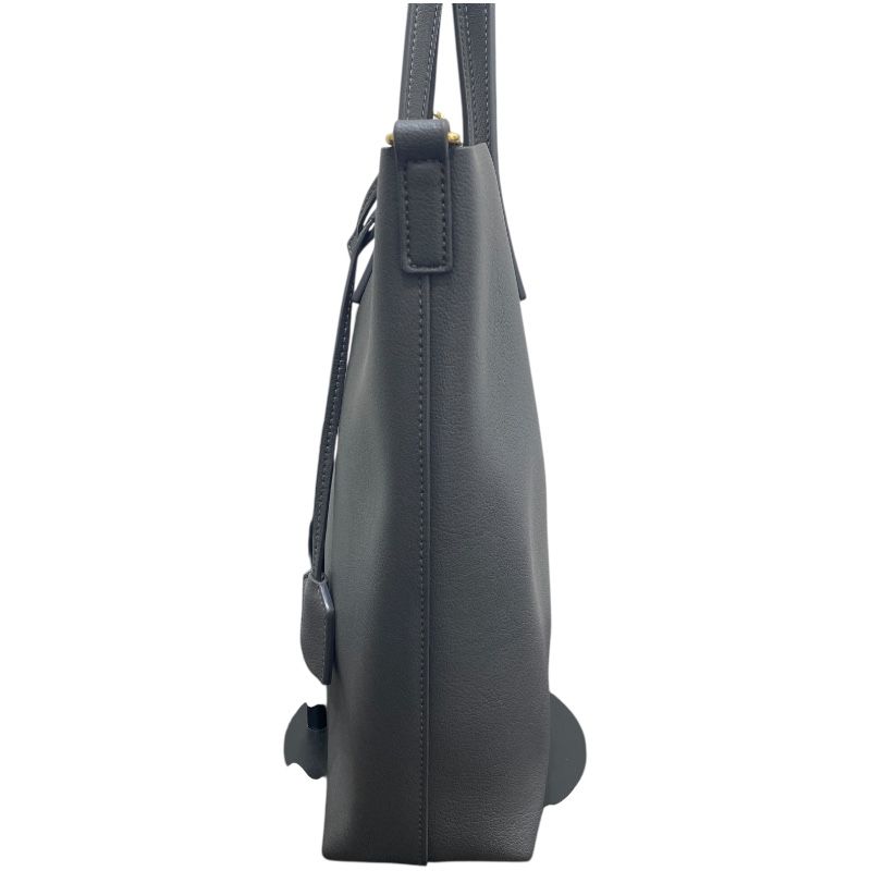 SAINT LAURENT Toy Shopping Tote in Grey Leather - Unisex Elegance