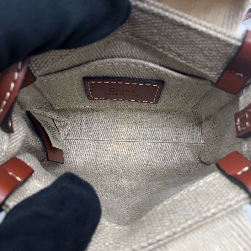 Chloe Woody Nano Canvas Shoulder Bag - Exquisite Craftsmanship