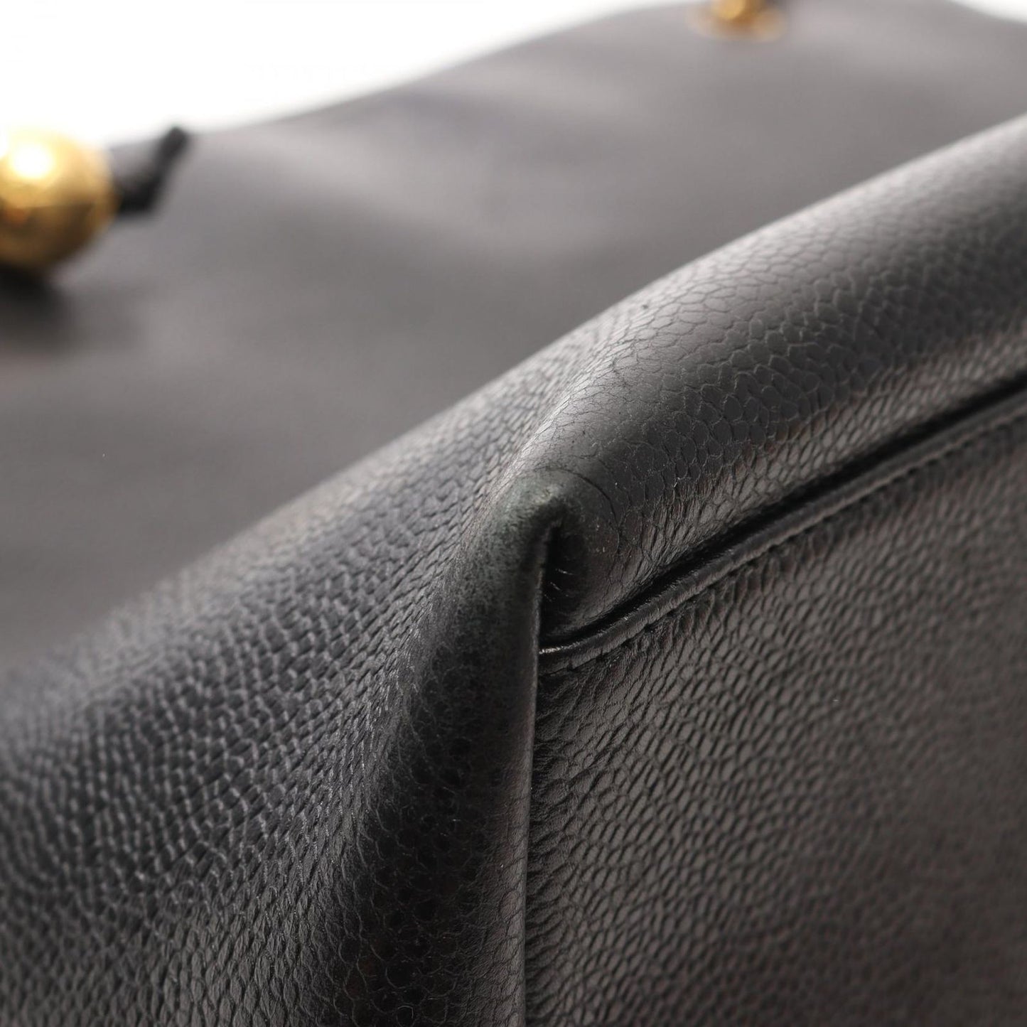 CHANEL Large Coco Mark Tote Bag in Black Caviar Leather