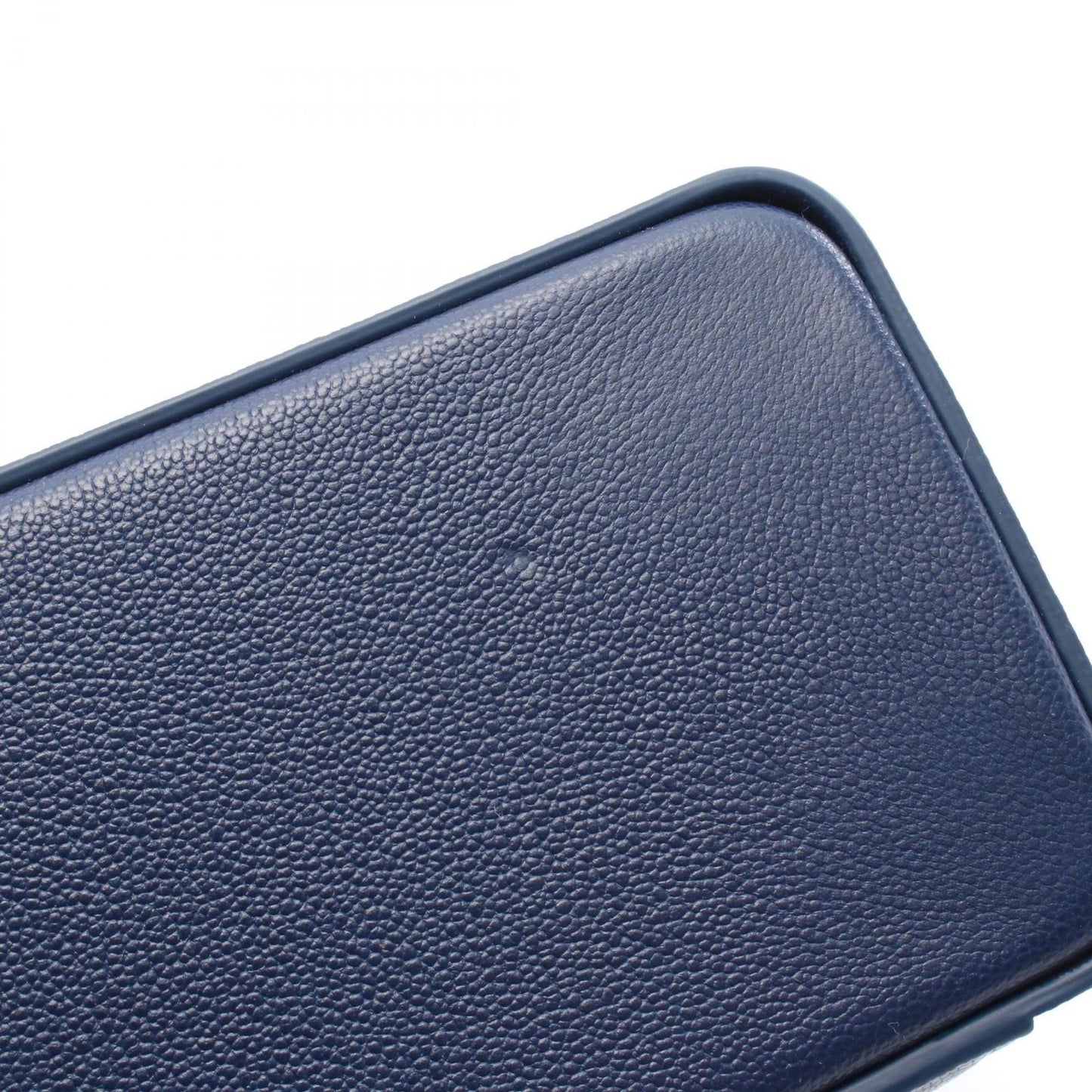 BVLGARI Serpenti 2-Way Vanity Bag in Navy Leather