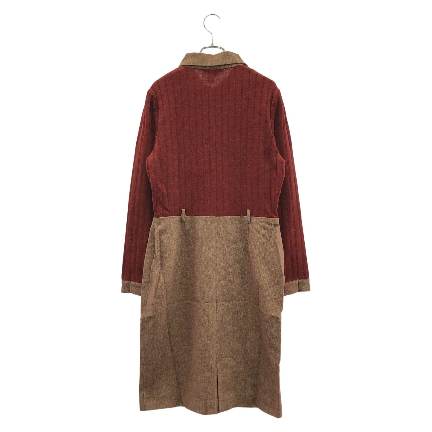 CELINE Red Wool Knit Dress - Timeless Elegance