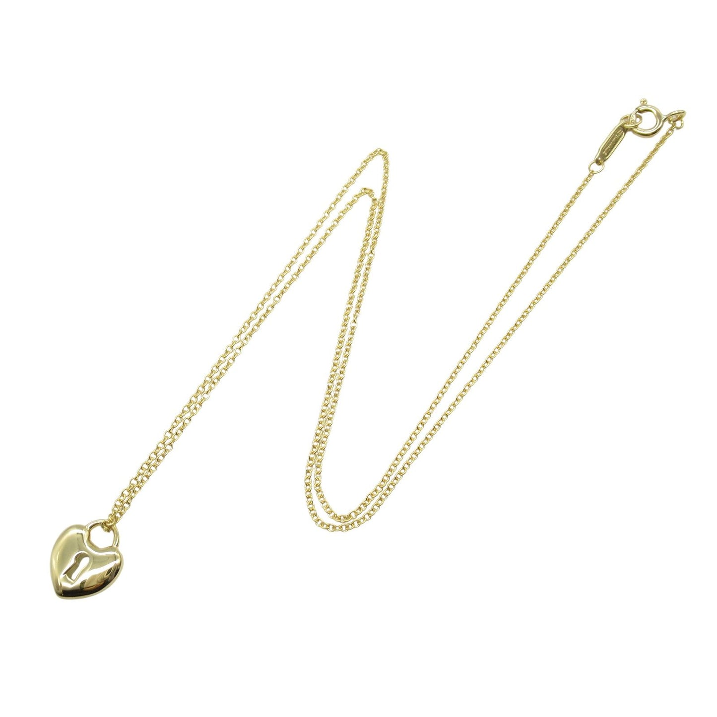 TIFFANY & CO Heart Lock Necklace in 18K Yellow Gold - 40.5cm
