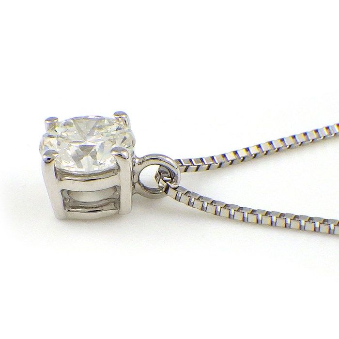 Exquisite 0.539ct Round Brilliant Cut Diamond Necklace in Platinum