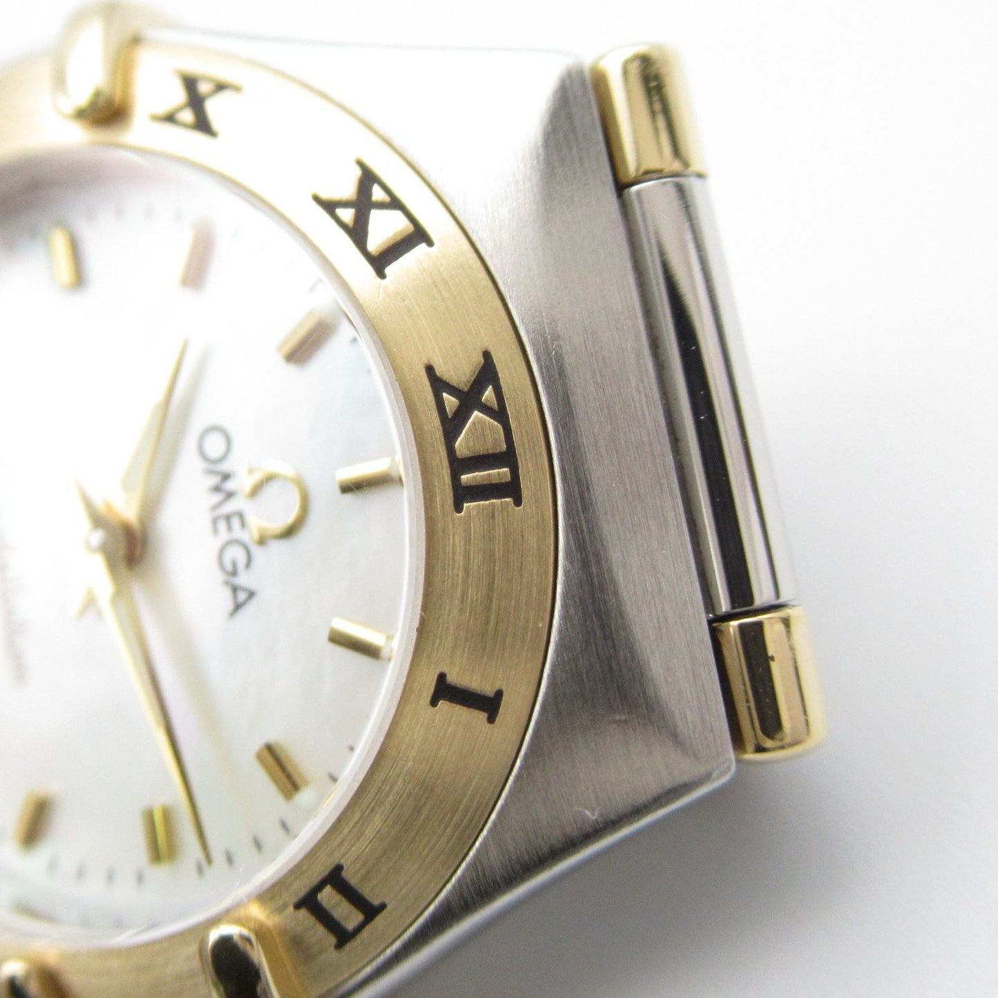 OMEGA Constellation Mini 1362.70 White Shell K18 Gold & Steel Watch