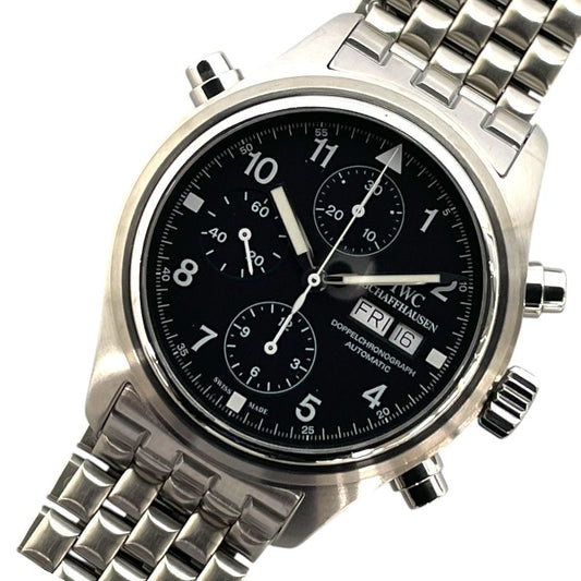IWC Doppelchronograph IW371319 Black Stainless Steel Men's Watch