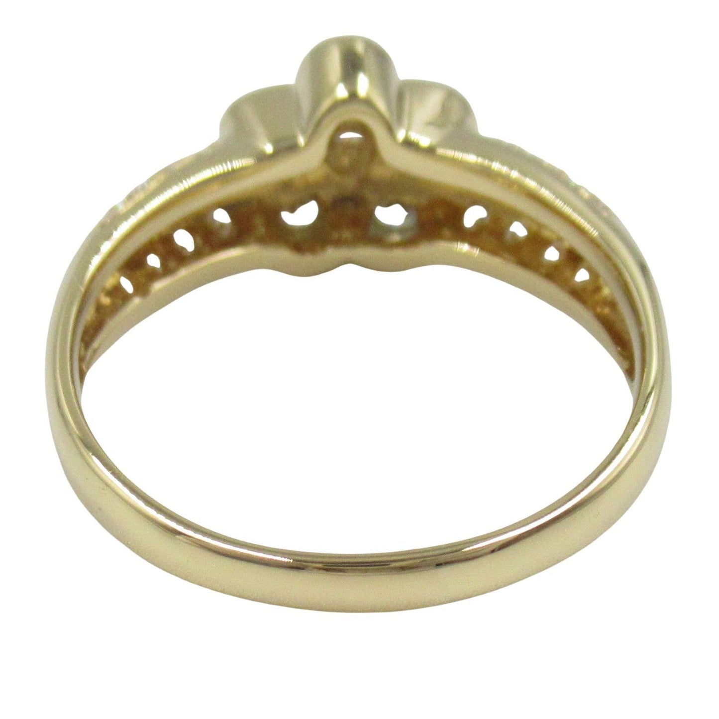 Ponte Vecchio Diamond Ring in 18K Yellow Gold - Size 15