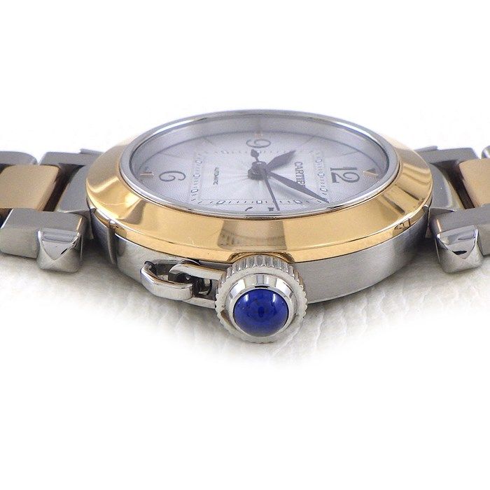 Cartier Pasha W2PA0008 Automatic Watch in K18 Pink Gold & Stainless Steel