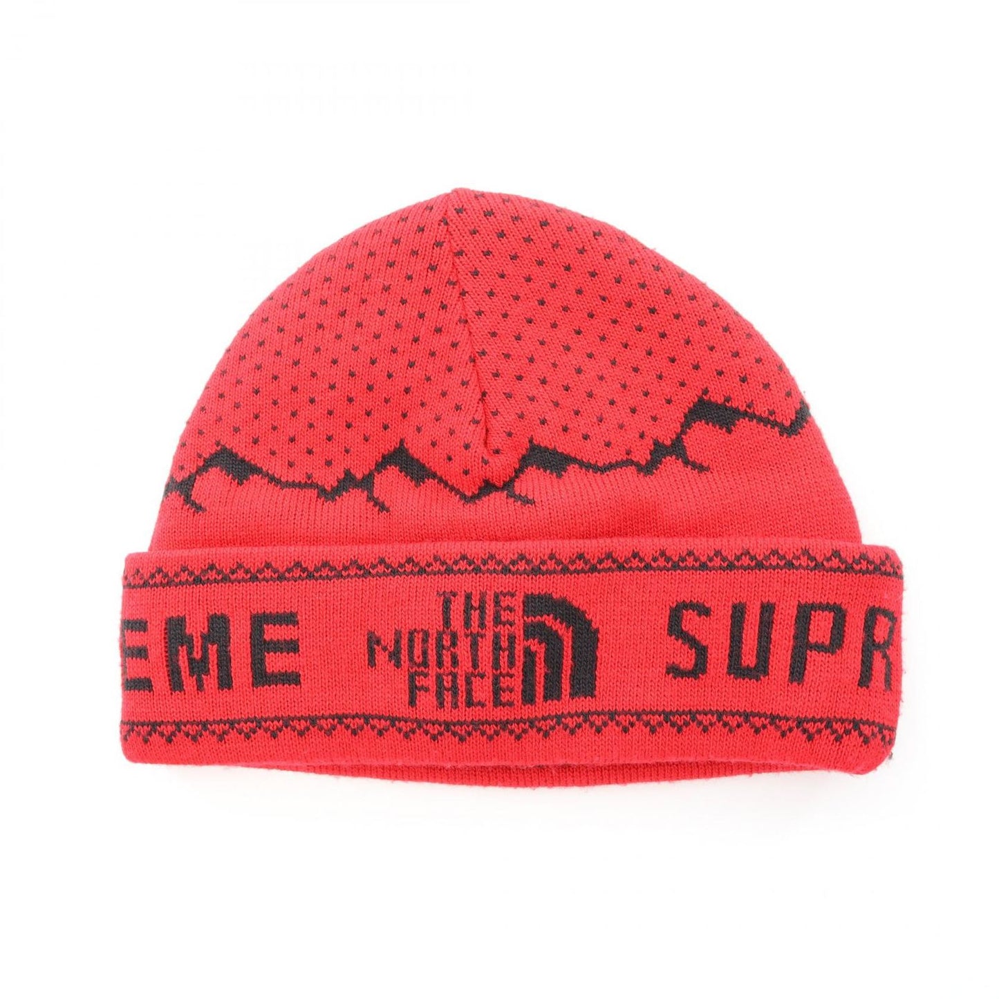 Supreme x THE NORTH FACE Red Knit Cap - Exclusive Collaboration