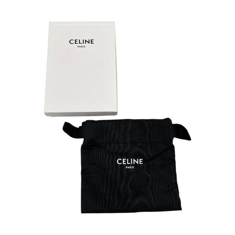 CELINE Triomphe Coin Purse in Black Canvas - Timeless Elegance