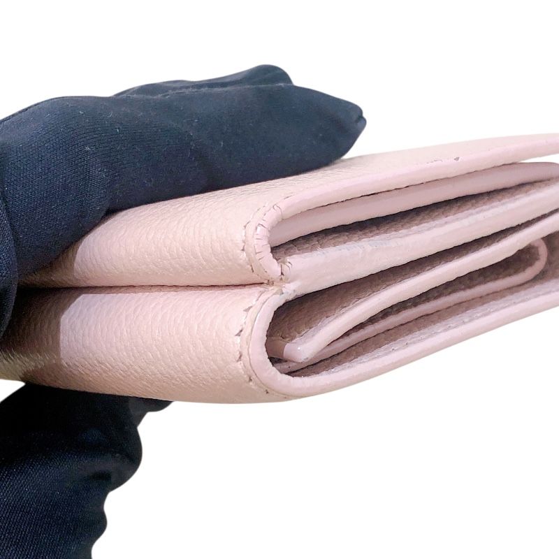 SAINT LAURENT Tiny Wallet 459784 Pink Leather for Women