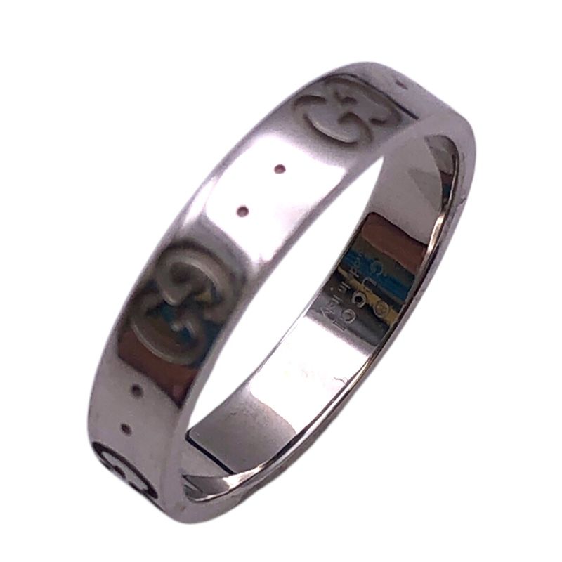 GUCCI Icon Ring in K18 White Gold - Timeless Elegance