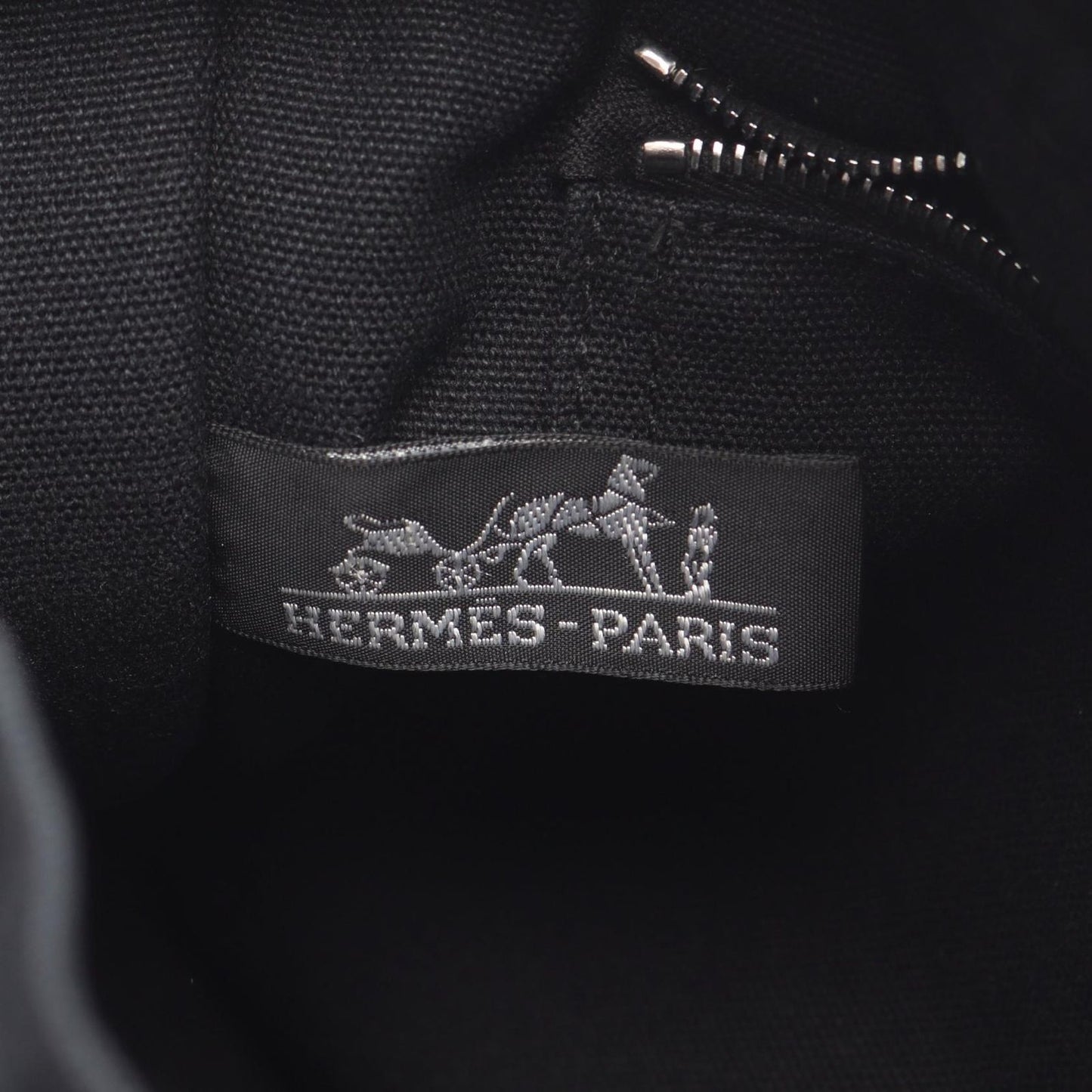 HERMES Foolto PM Tote Bag in Black Canvas - Timeless Elegance