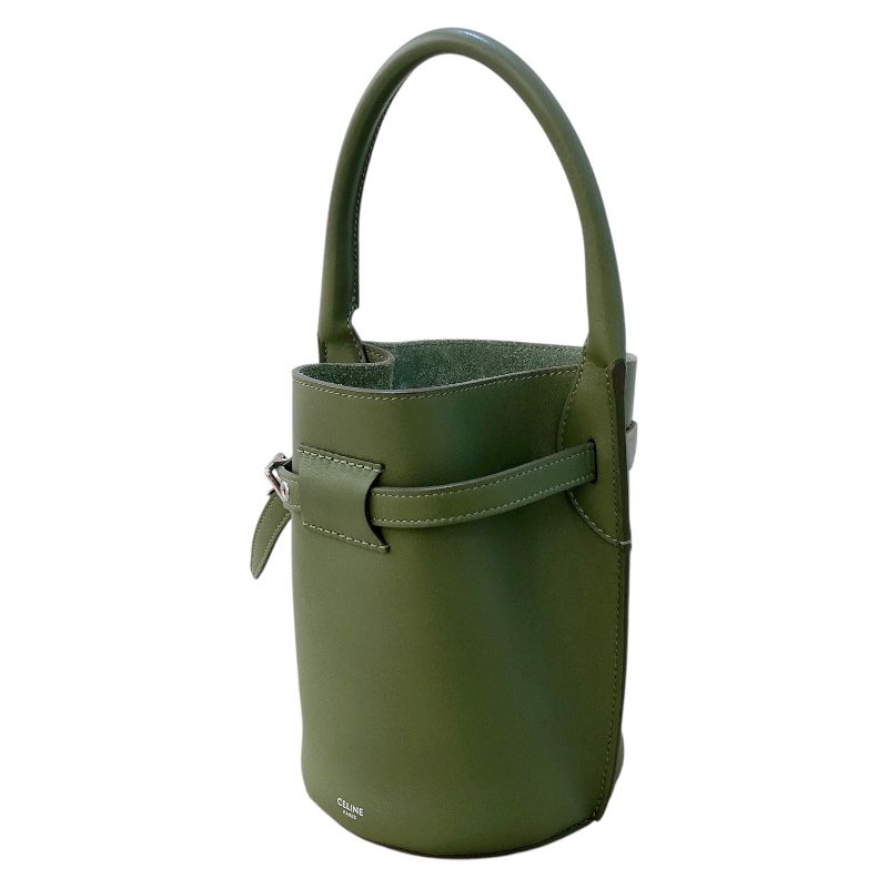CELINE Big Bucket Bag 2WAY in Khaki with Silver Hardware