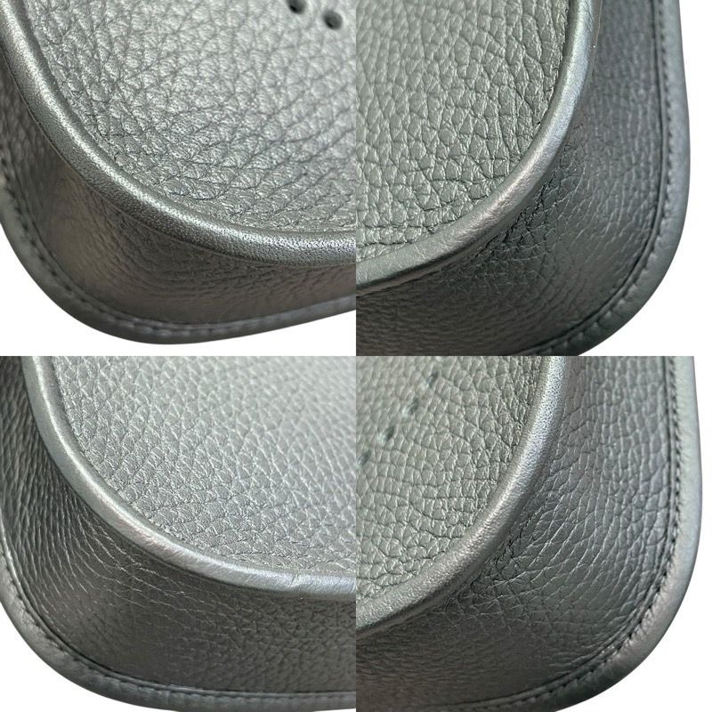 HERMES Evelyne TPM Black Togo Leather Shoulder Bag with Gold Hardware