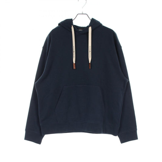 Emporio Armani Navy Cotton Hoodie - Timeless Elegance
