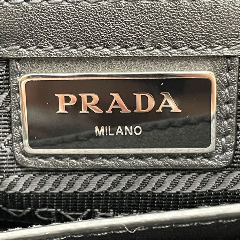 PRADA 2WAY Tote Bag in Black Leather - Timeless Elegance